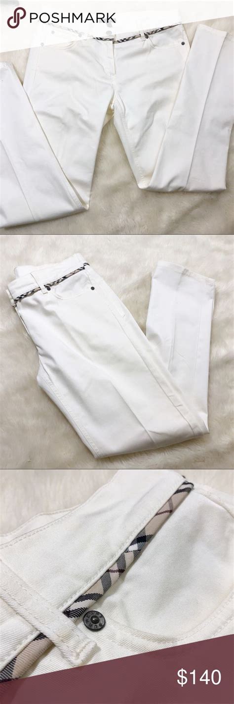 burberry white pants front pockets|burberry pants vintage.